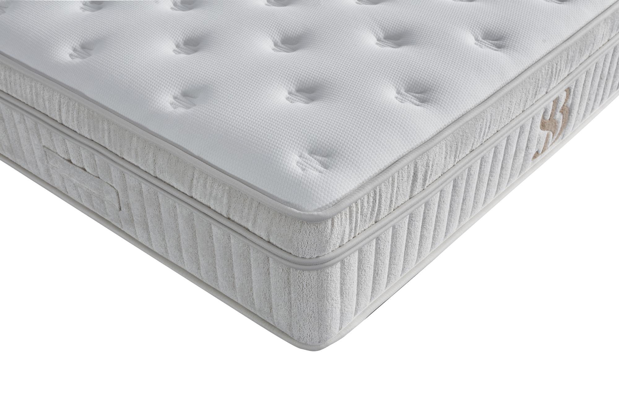 PerlaBedd Matratze in Nahaufnahme, passend für Boxspringbetten, erhältlich bei SkyHome24.de. Hochwertige Verarbeitung zu einem günstigen Preis, ideal für komfortablen Schlaf.