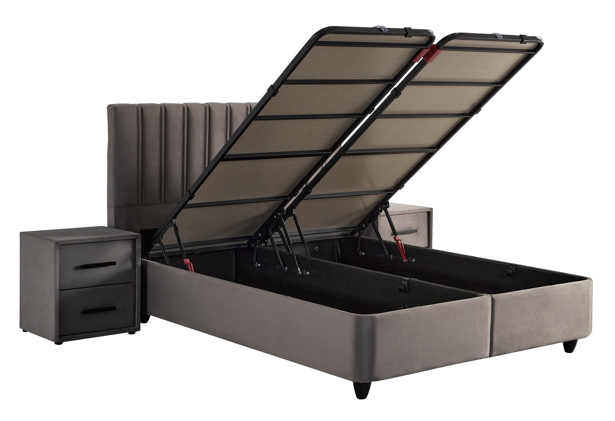 Boxspringbett 'CostaBedd' mit Matratze und Stauraum, bietet Komfort und Unterstützung. Ideal für günstige, hochwertige Schlaflösungen bei SkyHome24.de.