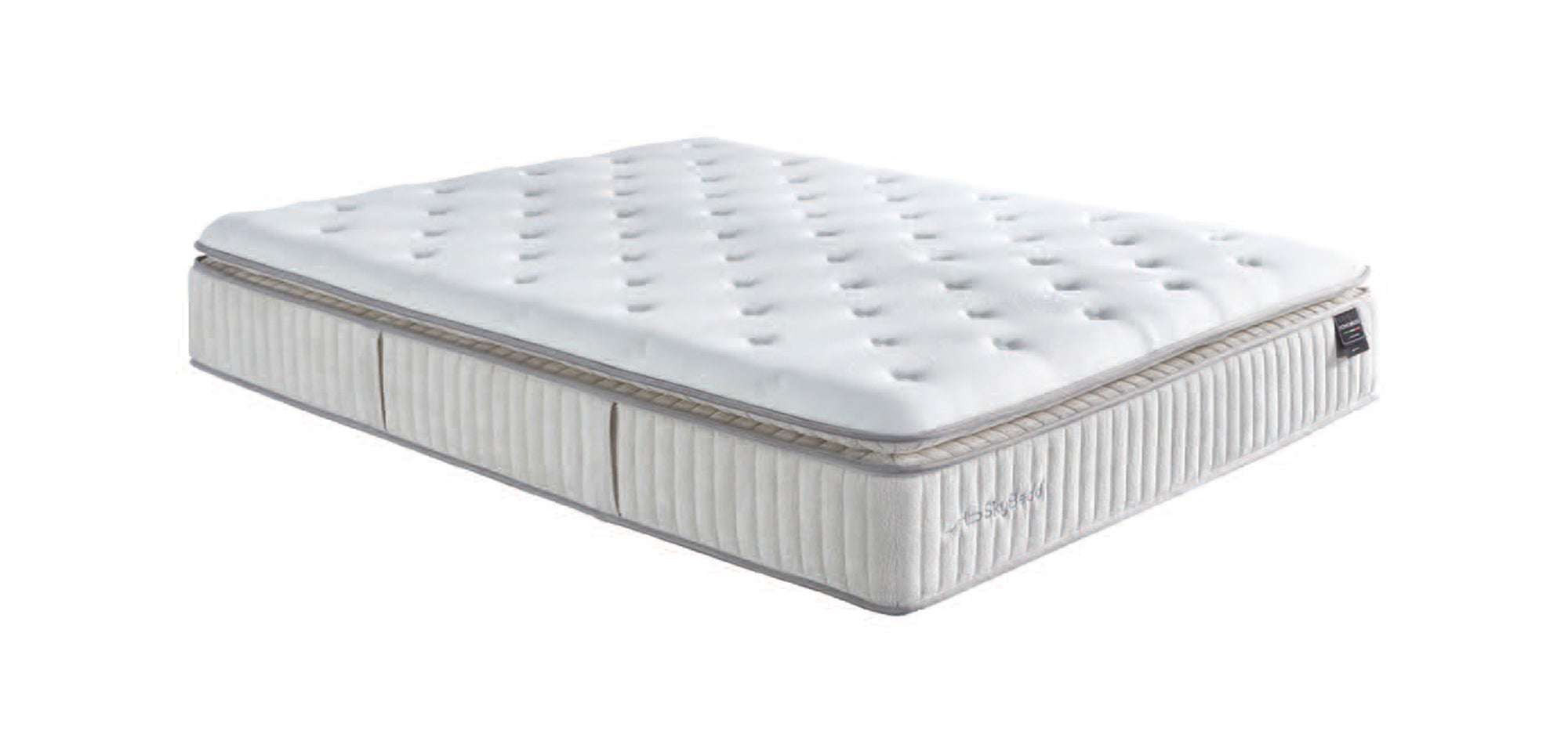 BohemBedd Matratze, Hybridmodell mit weicher Polsterung und Anti-Rutsch-Stoff, für Boxspringbetten von SkyHome24.de, bietet günstigen orthopädischen Komfort und Temperaturstabilität.
